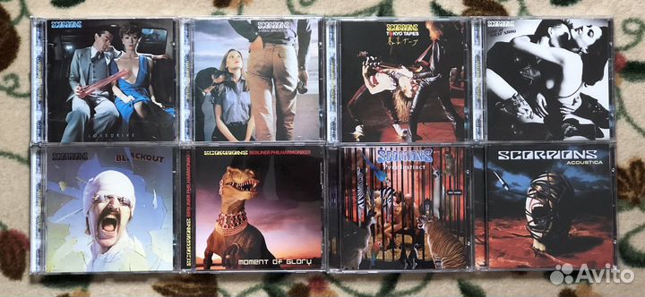Scorpions 8 CD. Восемь Фирменых Альбома