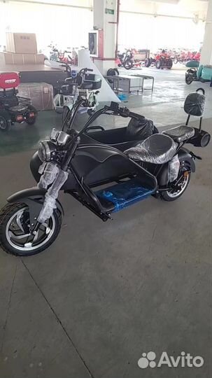 Электроскутер электробайк с люлькой мопед