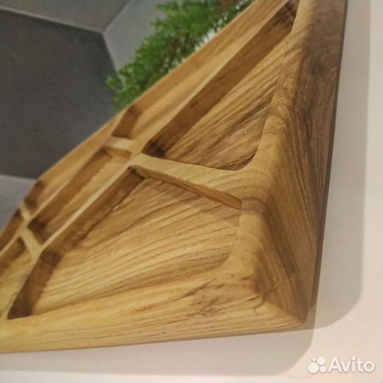 Большой поднос менажница из массива