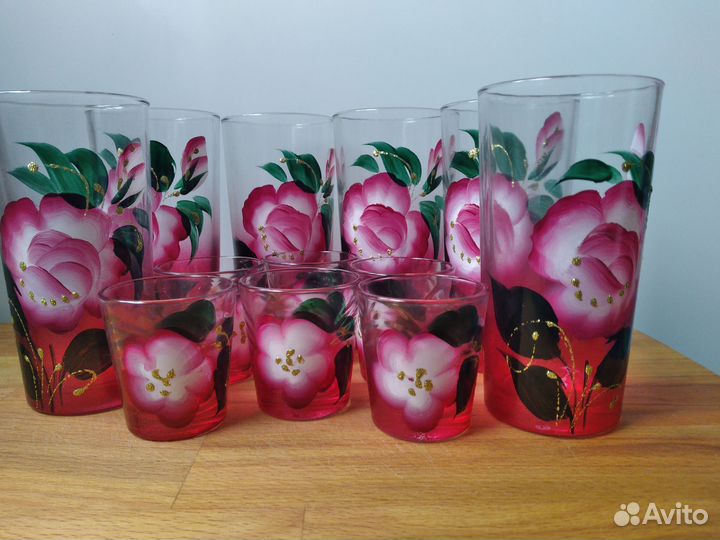 Набор 6 стаканов 6 рюмок