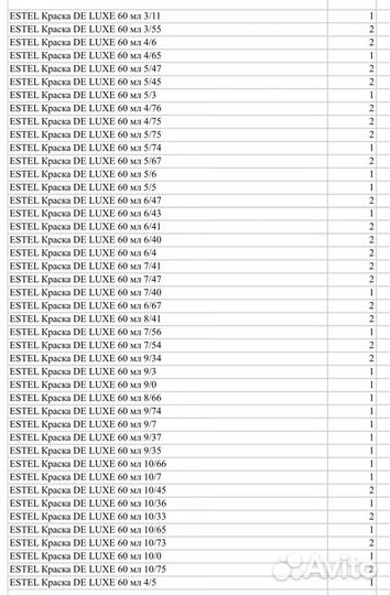 Краска estel de luxe и silver