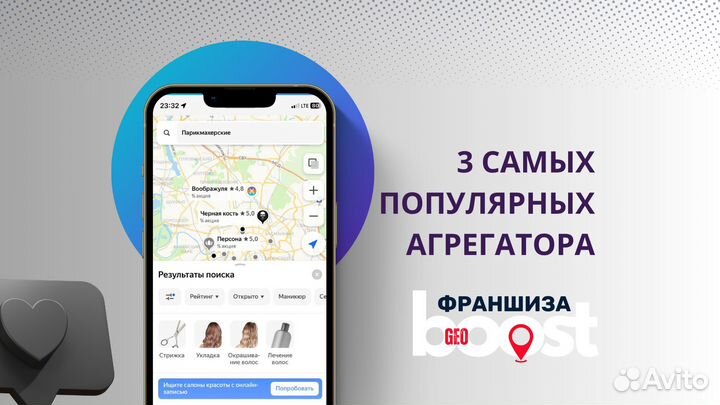 Франшиза GeoBoost продвижение на геосервисах
