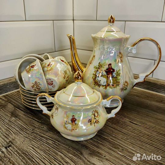 Сервиз кофейный фарфоровый 