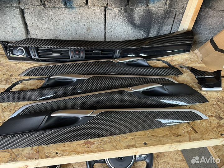 Bmw X5 f85 F15 планки салона карбон оригинал