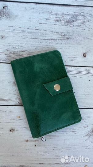 Обложка для паспорта,автодокумент натуральная кожа