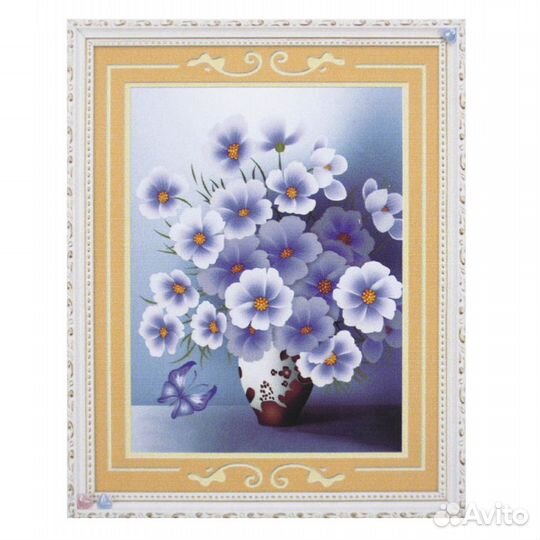 Алмазная мозаика набор цветы Незабудки