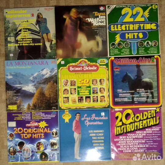 Сборники хитов зарубежной эстрады на виниле