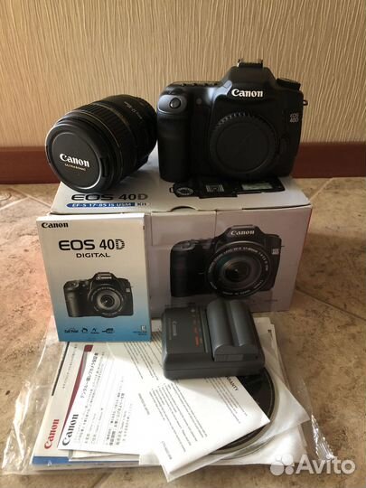 Зеркальный фотоаппарат Canon EOS 40d с обьективом