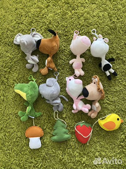 Деревянная стойка монтессори + подвесные игрушки