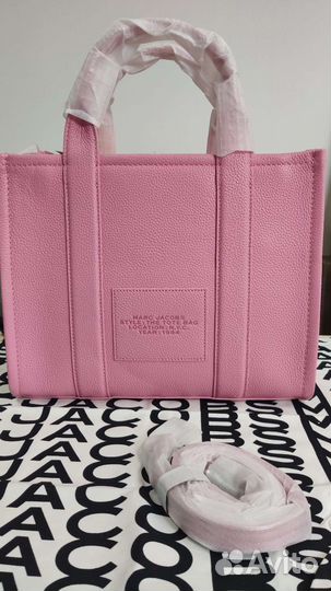 Cумка Marc Jacobs The Leather Tote Bag Candy Pink