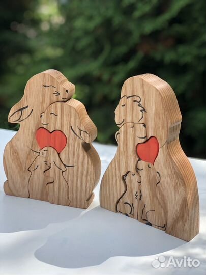 Деревянные семейные фигурки