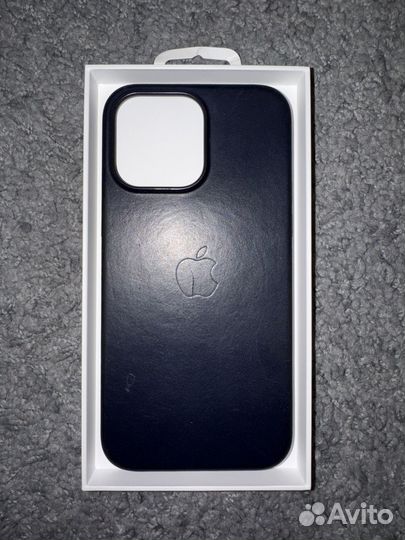 Чехол Apple Leather Case Ink для iPhone 14 Pro Max