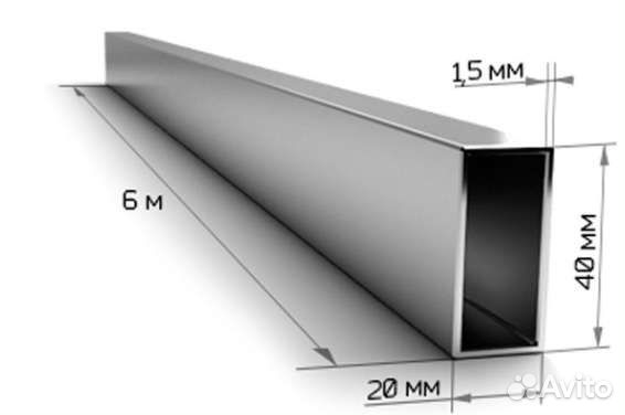 Профильные трубы 40х20, 60х60 в наличии