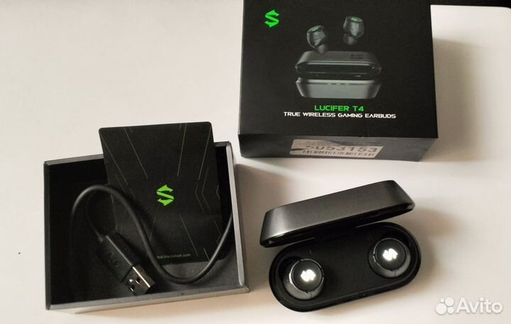 Беспроводные наушники Lucifer T4 Black Shark