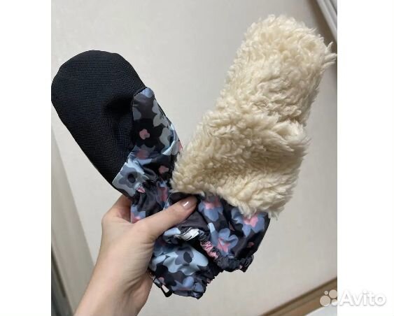 Варежки детские на меху, мембрана, новые Финляндия