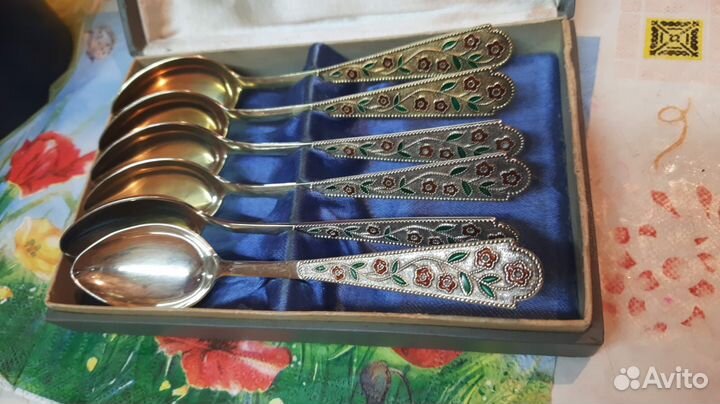 Серебрянные чайные ложки 925