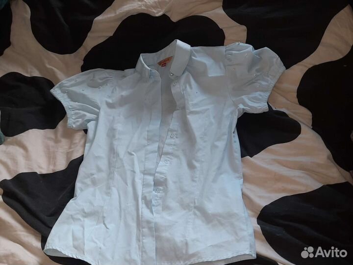 Рубашка школьная 140