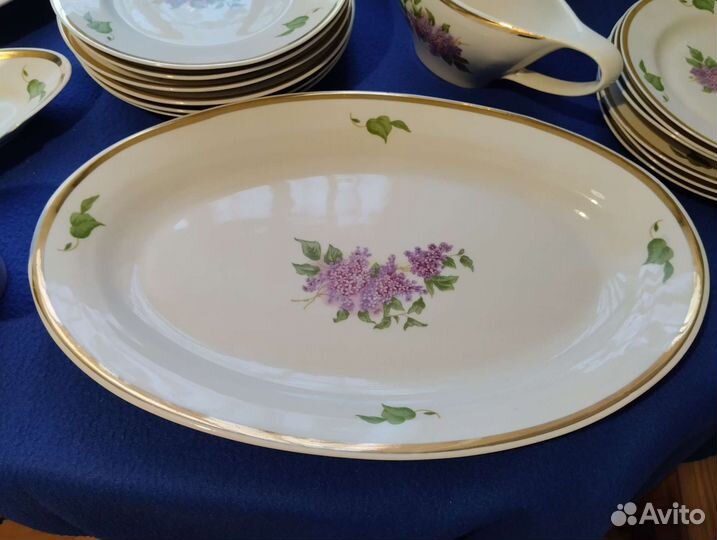 Столовый сервиз сирень Дулево