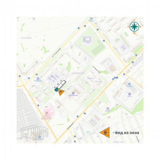 Квартира-студия, 26,2 м², 3/9 эт.