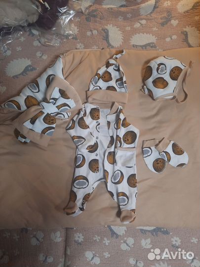 Комплект на выписку для девочки зима