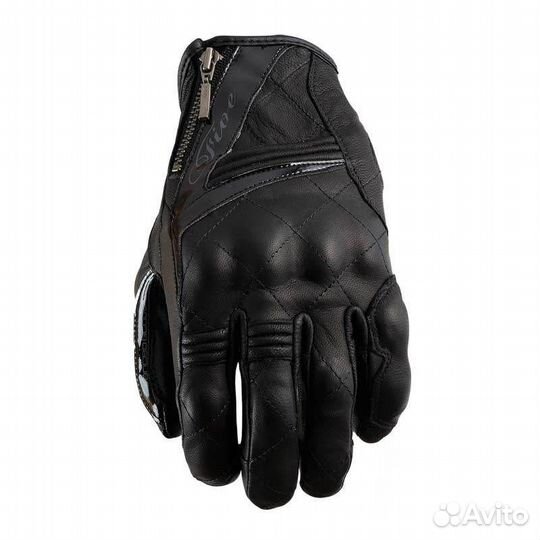 Перчатки Five Sport City женские кожа перфо black