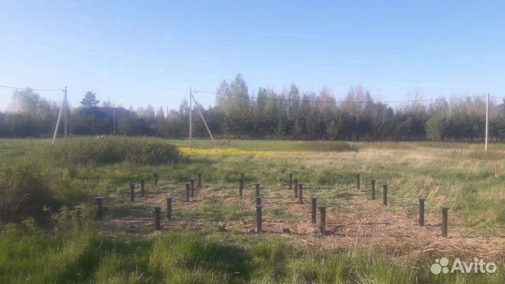 Винтовые сваи, установка