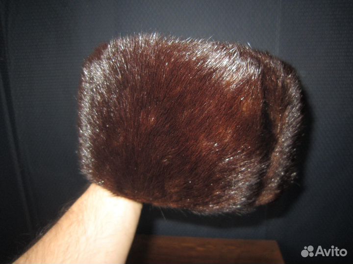 Шапка мужская из бобра