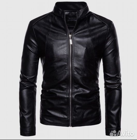 Кожаная куртка мужская (подрастковая)
