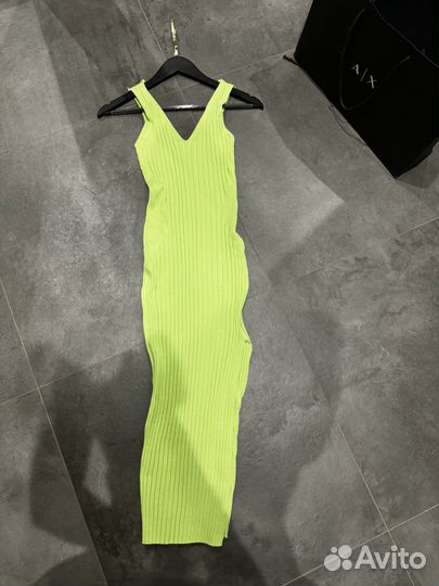 Платье лапша с разрезом новое