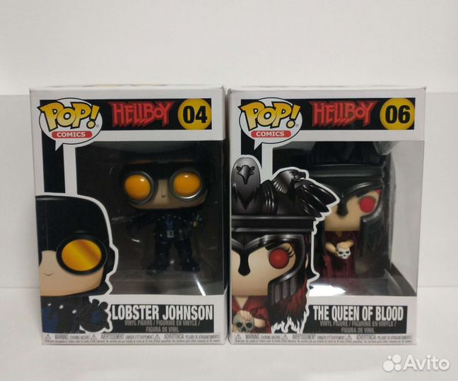 Funko Pop Hellboy: #04 Lobster Johnson/#06 Queen