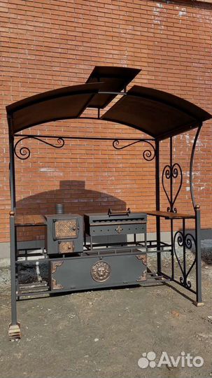 Мангальная зона комплекс под крышей