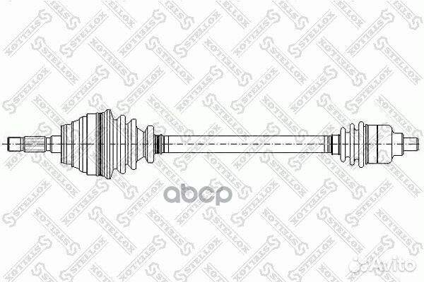 158 1034-SX привод правый 765mm, 24162 Dacia L