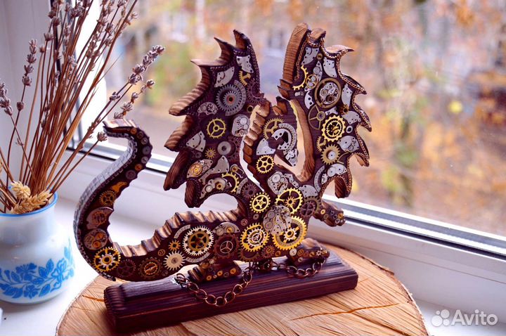 Статуэтка Дракон Стимпанк