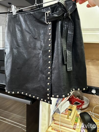 Кожаная юбка