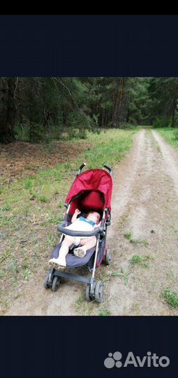 Коляска трость Silver Cross Reflex Vintage red