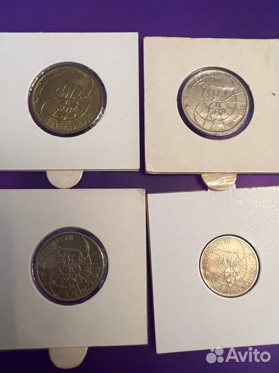 Полный Набор монет Шпицберген Арктикуголь 1993 г