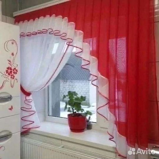 Шторы тюль для кухни