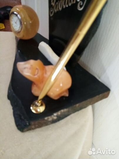 Настольный органайзер из камней Забайкалье Винтаж