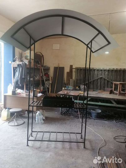 Мангал с крышей