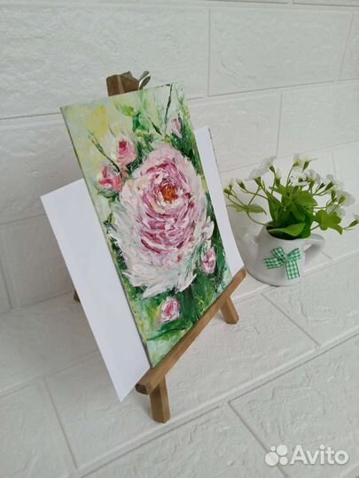 Картина маслом цветы