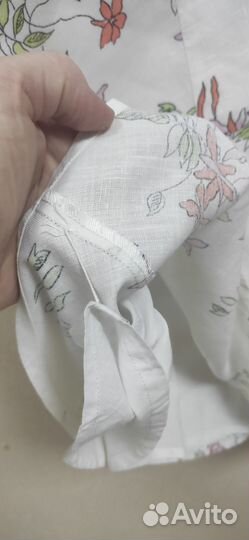 Летняя юбка хлопок, лен 46-48