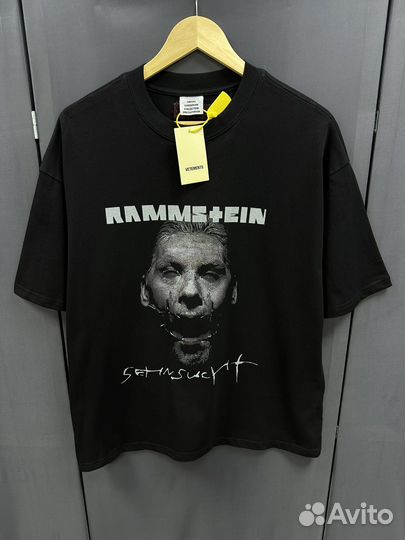 Футболка Vetements rammstein oversize (унисекс)