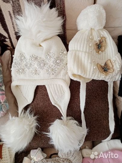 Шапочки для девочки зима,осень