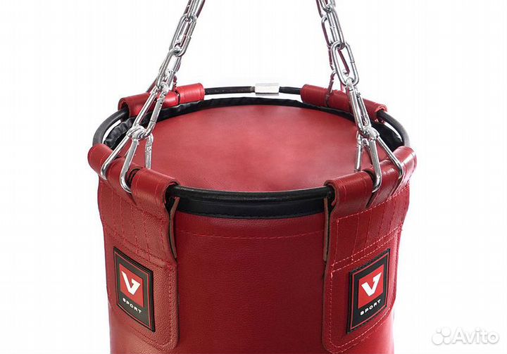 Мешок боксерский из натуральной кожи 130*40см 55кг