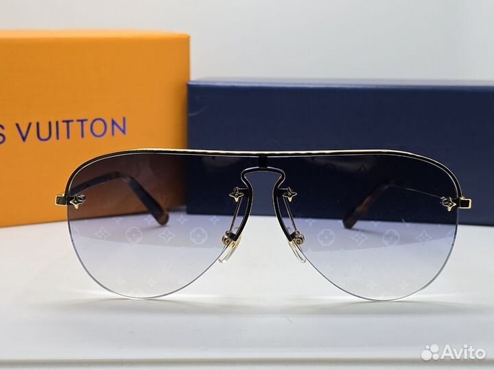 Очки Louis Vuitton Grease Mask S00 голубые