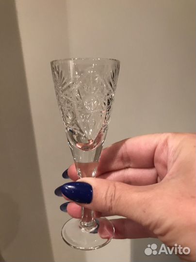 Хрустальные рюмки СССР 6 шт