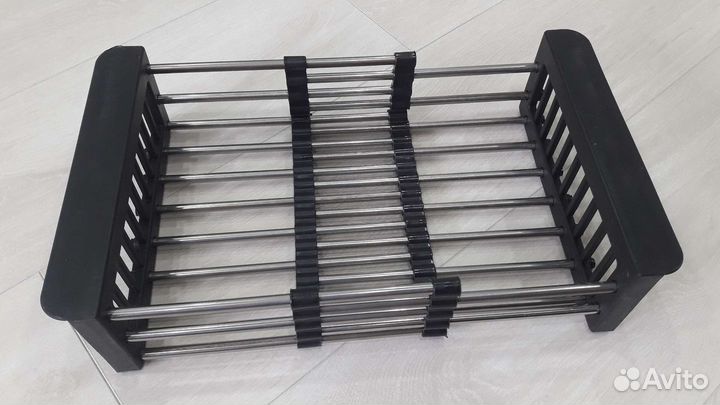 Выдвижная сушилка для посуды в раковину