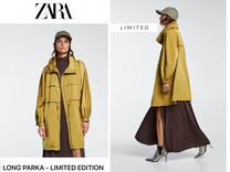 Zara premium ветровка one size lime, hm