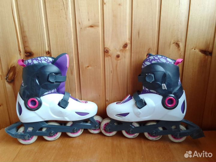 Ролики б/у в хорошем состоянии с защитой