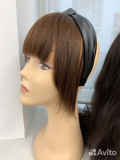 Челка из натуральных волос